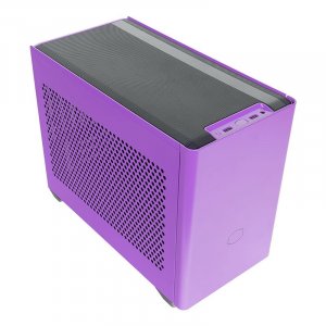 Cooler Master MasterBox NR200P Tempered Glass Mini-ITX Case - Nightshade Purple
