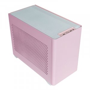 Cooler Master MasterBox MCB-NR200P-QCNN-S00 Tempered Glass Mini-ITX Case - Flamingo Pink
