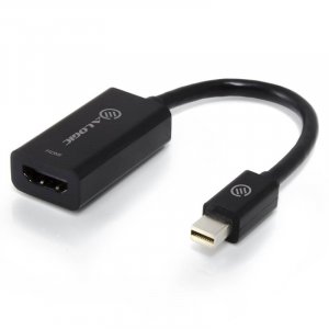 Alogic Elements 20cm Mini DisplayPort to HDMI Adapter (M/F) Black MDP-HDBK-ACO