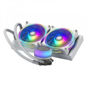 Cooler Master MasterLiquid ML240 Illusion ARGB AIO Liquid CPU Cooler - White MLX-D24M-A18PW-R1