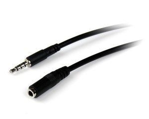 StarTech 1m 3.5mm 4 Position TRRS Headset Extension Cable - M/F MUHSMF1M