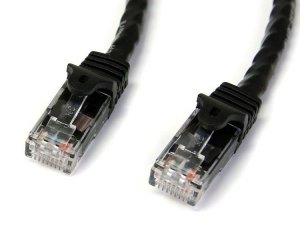 StarTech CAT6 Ethernet Cable 5m Black 650MHz 100W Snagless Patch Cord N6PATC5MBK