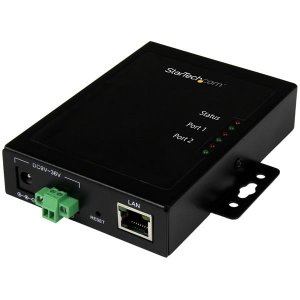 StarTech 2 Port Serial-to-IP Ethernet Device Server - RS232 - Metal