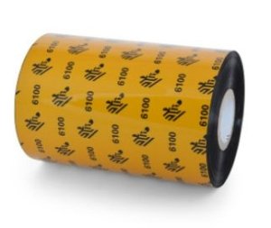 Zebra 4.33IN ZEBRA 6100 WAX/RESIN RIBBON (110MM)