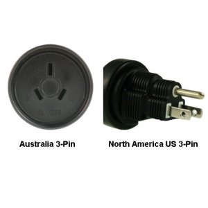 Australia to North America US 3-pin Power Adapter Plug