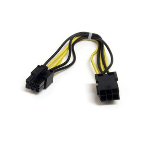 StarTech 8in 6 pin PCI Express Power Extension Cable PCIEPOWEXT