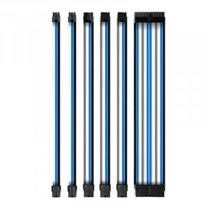 Antec Sleeved Extension PSU Cable Kit V2 - Blue/White/Black PSUSCB30-401-BG/WB