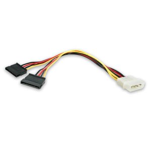 StarTech LP4 to 2x SATA Power Y Cable Adapter PYO2LP4SATA