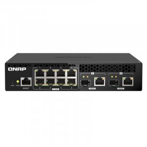 QNAP QSW-M2108R-2C 8-Port 2.5GbE 2-Port 10GbE SFP+/RJ45 Combo Managed Switch