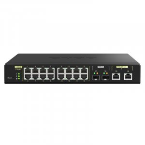 QNAP QSW-M2116P-2T2S 16-Port PoE+ 2-Port PoE++ 2-Port SFP+ Managed Switch