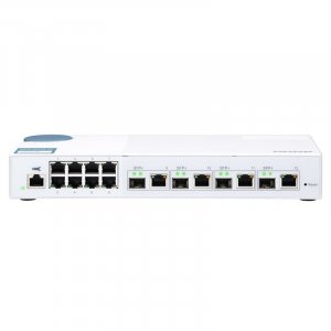 QNAP QSW-M408-4C 8-Port GbE RJ45 & 4-Port 10GbE SFP+ Combo Managed Switch