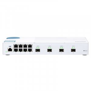 QNAP QSW-M408S 8-Port GbE RJ45 + 4-Port 10GbE SFP+ Web Managed Desktop Switch