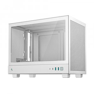 Deepcool CH160 Ultra-Portable Tempered Glass Mini-ITX Case - White