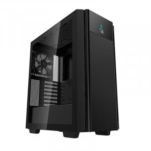 DeepCool CH510 Mesh Digital Tempered Glass Mid-Tower ATX Case - Black
