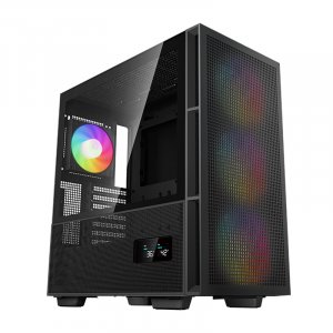 Deepcool CH560 Digital Tempered Glass Mid-Tower ATX Case - Black