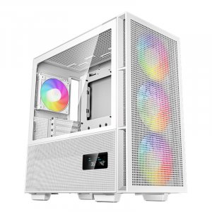 Deepcool CH560 Digital Tempered Glass Mid-Tower ATX Case - White