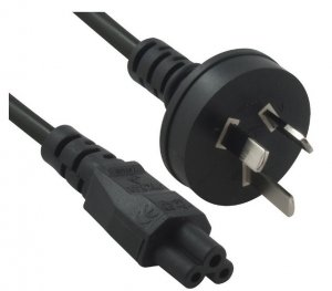 Power Cable from 3-Pin AU Male to IEC C5 Female plug in 5m