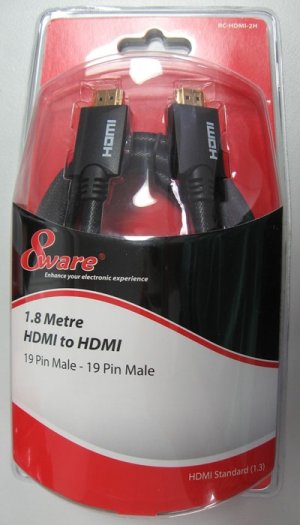 8Ware 1.8m v1.4 HDMI Male-Male Cable