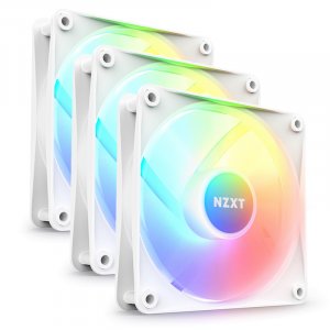 NZXT F120 120mm RGB Core Case Fan with RGB Controller - 3 Pack (White)