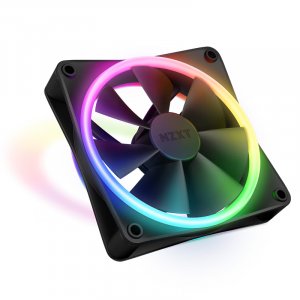 NZXT F120 120mm RGB Duo Dual-Sided RGB Case Fan - Single (Black)