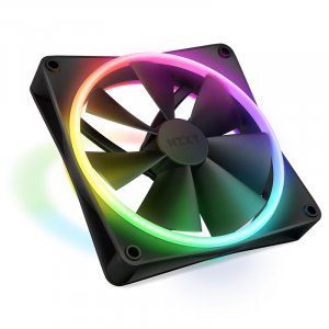 NZXT F140 140mm RGB Duo Dual-Sided RGB Case Fan - Single (Black)