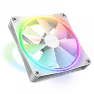 NZXT F140 140mm RGB Duo Dual-Sided RGB Case Fan - Single (White)