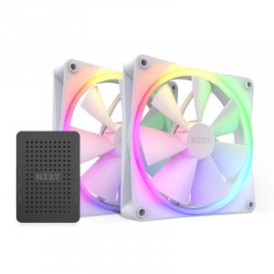 NZXT F140RGB 140mm RGB Case Fan - Twin (White)