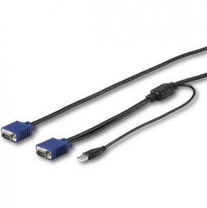 StarTech 10ft/3m USB KVM Cable for Rackmount Consoles - VGA and USB RKCONSUV10