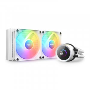 NZXT Kraken 240mm RGB AIO Liquid CPU Cooler - White