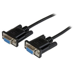 Startech Scnm9ff1mbk 1m Black Db9 Rs232 Null Modem Cable Ff