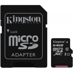 Kingston 64GB Canvas Select microSDXC UHS-I Class 10 Memory Card - 80MB/s SDCS/64GB