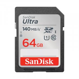 SanDisk 64GB Ultra SDHC and SDXC UHS-I Memory Card - 140MB/s