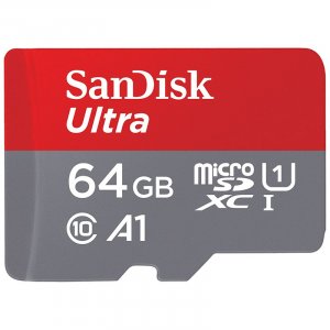 SanDisk 64GB Ultra MicroSD UHS-I Memory Card - 100MB/s SDSQUAR-064G-GN6MN