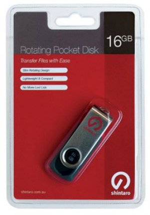 Shintaro 16GB Rotating Pocket Disk ReadyBoost(SH-R16GB)