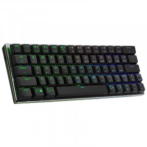 Cooler Master SK622 Black RGB Compact Wireless Mech Keyboard - Low Profile Blue SK-622-GKTL1-US