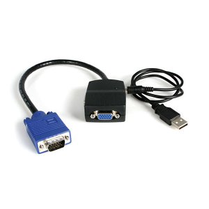 Startech St122le 2 Port Vga Video Splitter - Usb Powered