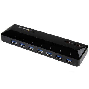 StarTech 7 Port USB 3.0 Hub plus two 2.4A Dedicated Fast Charging Ports