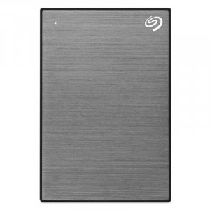 Seagate One Touch With Password 4TB External Portable Hard Drive - Space Grey