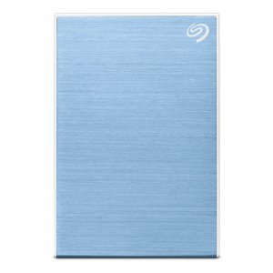 Seagate One Touch With Password 5TB External Portable Hard Drive - Light Blue