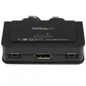 Startech Sv211dpua 2 Port Usb Displayport Cable Kvm Switch