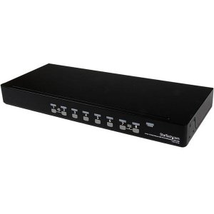 StarTech 8 Port VGA USB PS/2 KVM Switch with OSD - 1U Rackmount