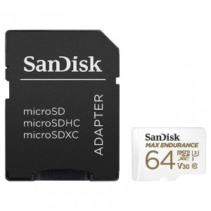 SanDisk 64GB Max Endurance MicroSXHC U3 Memory Card with SD Adapter - 100MB/s Sdsqqvr-064g-gn6ia