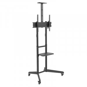Brateck Versatile & Compact Steel TV Trolley Cart with Shelf for 37