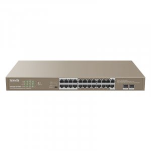 Tenda TEG1126P-24-410W 24-Port Gigabit Ethernet Switch with 24-Port PoE + 2 SFP