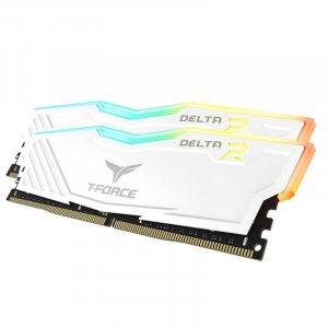 Team T-Force Delta RGB Series 16GB (2x 8GB) DDR4 3200MHz Memory - White TF4D416G3200HC16CDC01