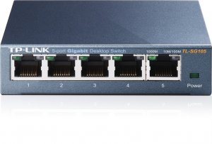 TP-LINK TL-SG105 5 Port Gigabit Desktop Switch - Metal Housing