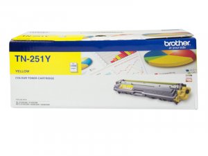 Brother TN-251Y Yellow Toner Cartridge - Up to 1,400 Pages