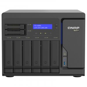 QNAP TS-H886-D1622-16G 8 Bay Diskless NAS Xeon D-1622 CPU 16GB RAM 