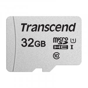 Transcend 300S 32GB UHS-I U1 Class 10 microSDHC Memory Card TS32GUSD300S
