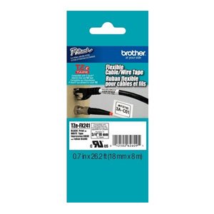 Brother TZeFX241 Flexible Tape 8 metres Labelling Tape